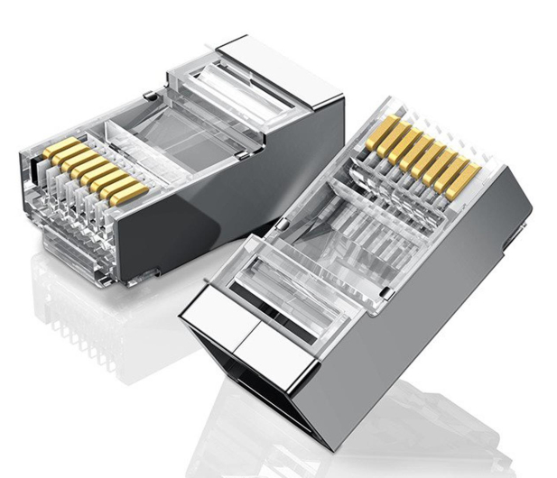 UGREEN NW111 Metalowa wtyczka RJ45 Ethernet 8P/8C Cat.6 UTP 10szt. - 1256874 - zdjęcie